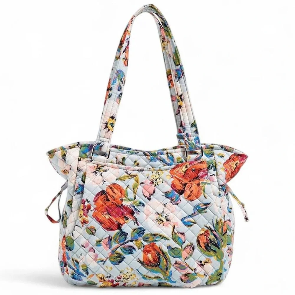 Vera Bradley Women's Cotton Glenna Satchel Purse - Picture 2 of 5